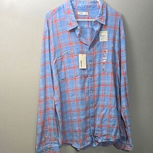 Sonoma Blue and Red Plaid Men's Shirt